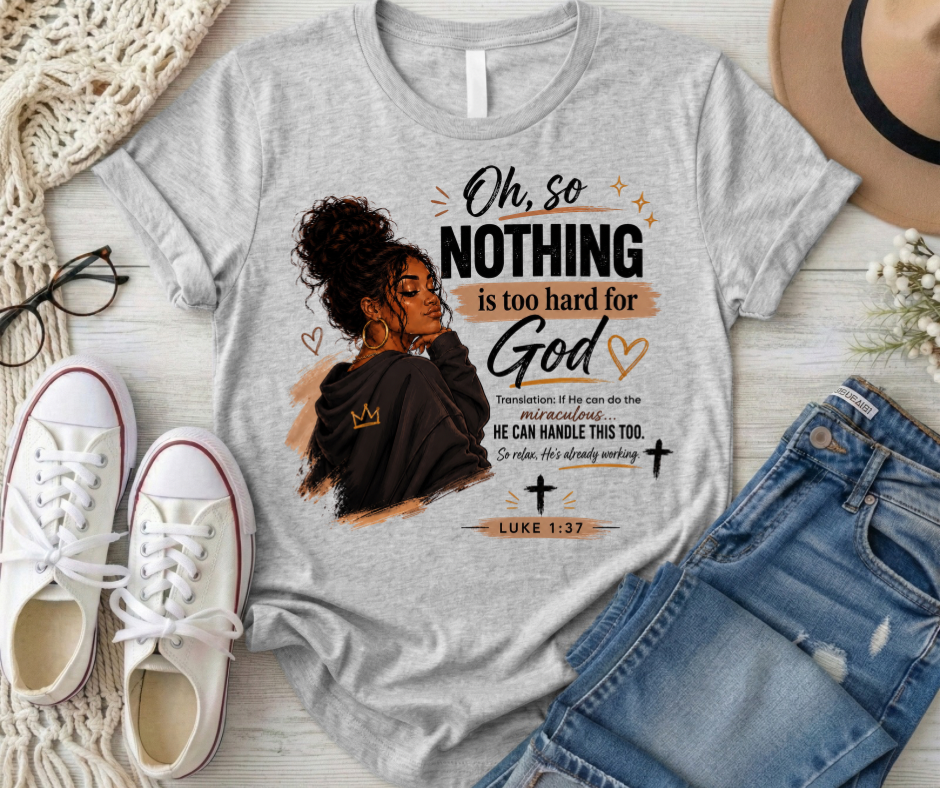 Nothing To Hard For God Luke 1:37