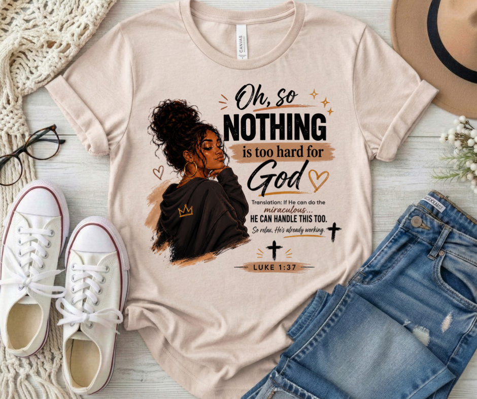 Nothing To Hard For God Luke 1:37