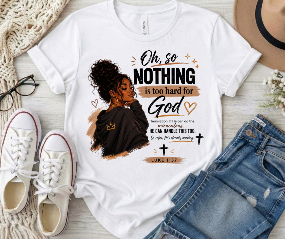 Nothing To Hard For God Luke 1:37
