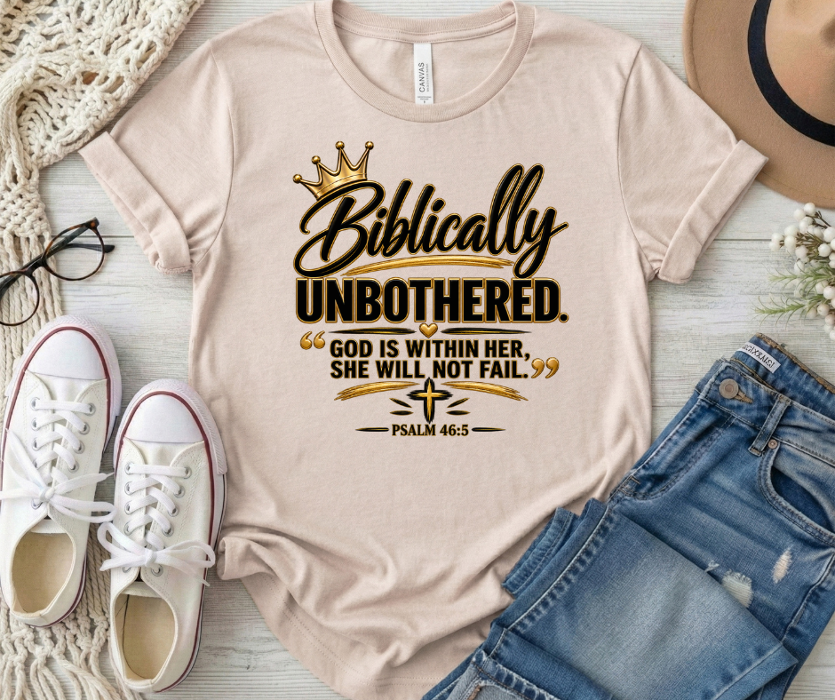 Biblically Unbothered Signature Tee