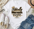 Biblically Unbothered Signature Tee