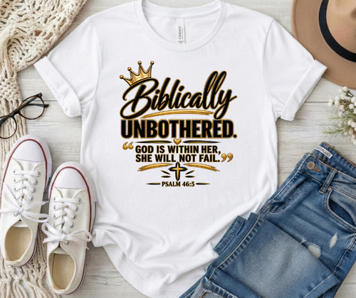 Biblically Unbothered Signature Tee