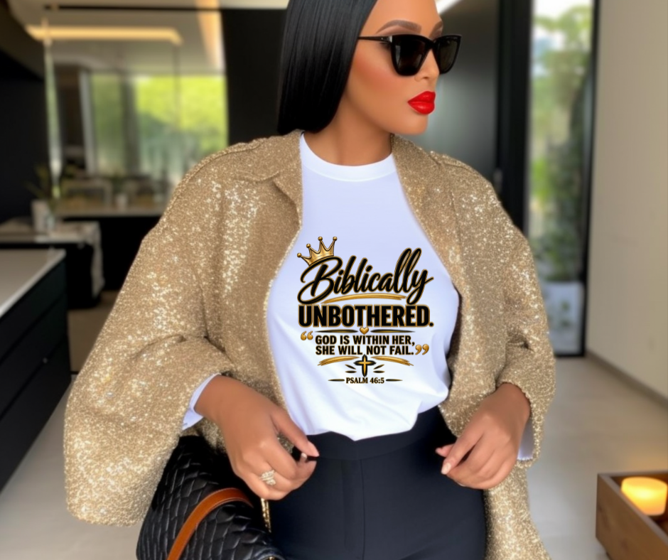 Biblically Unbothered Signature Tee
