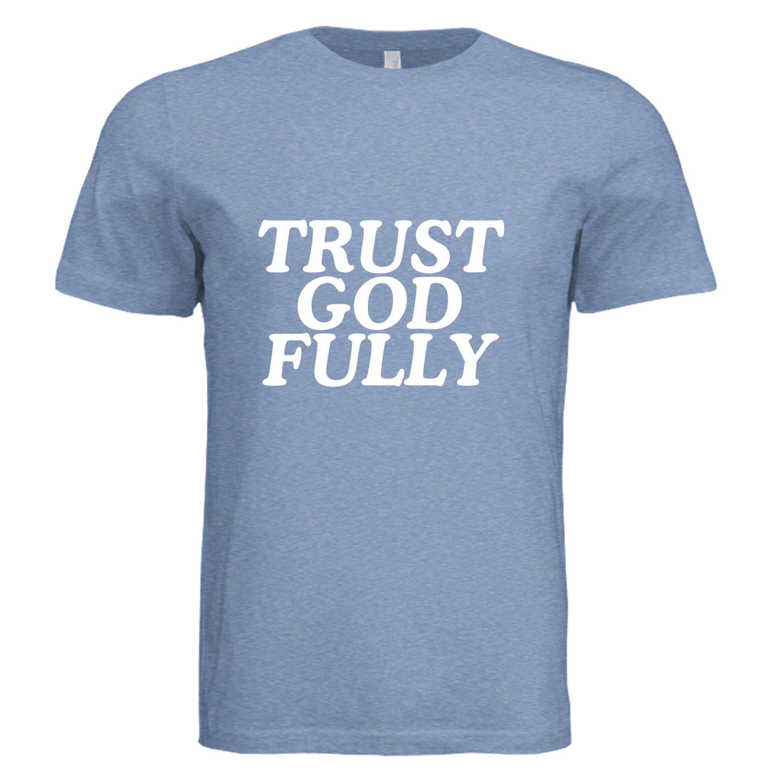 Solid Blue Triblend - 3413C - FRONT