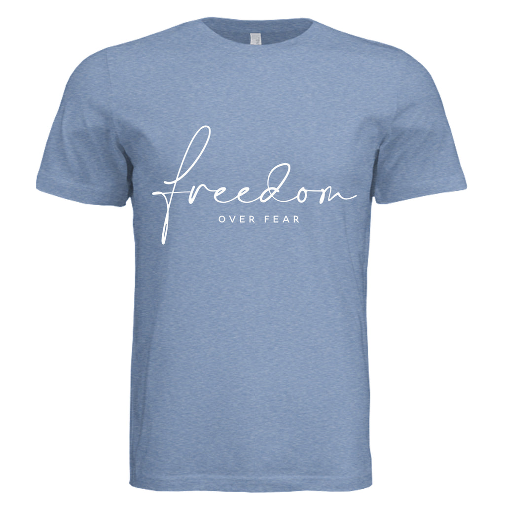 Solid Blue Triblend - 3413C - FRONT